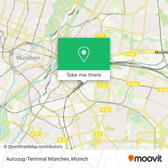 Autozug-Terminal München map