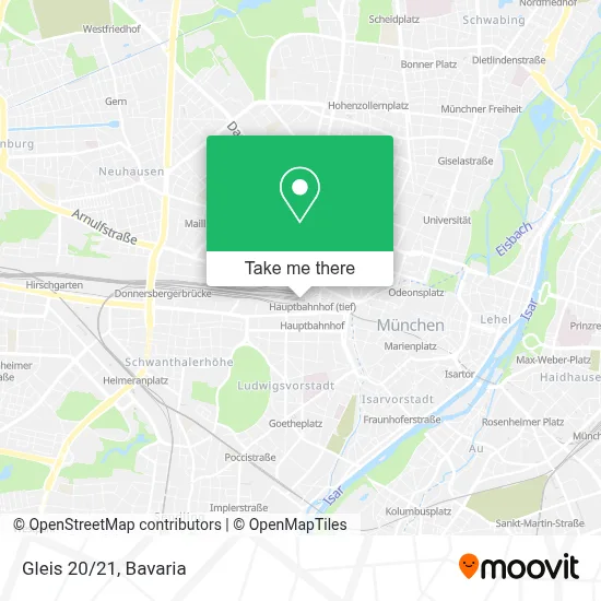 Gleis 20/21 map