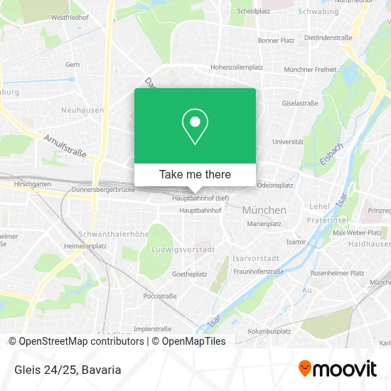 Gleis 24/25 map