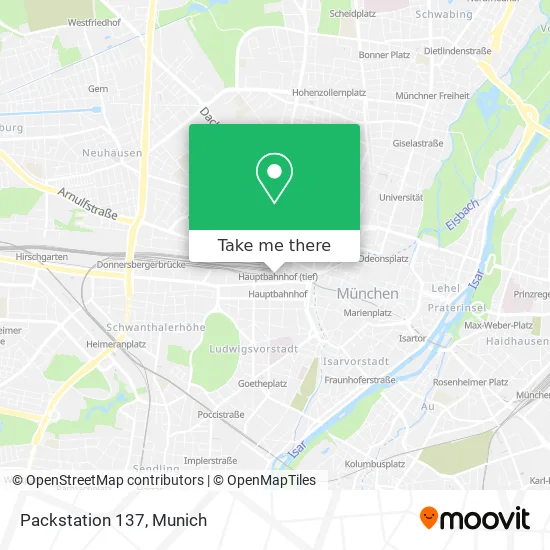 Packstation 137 map