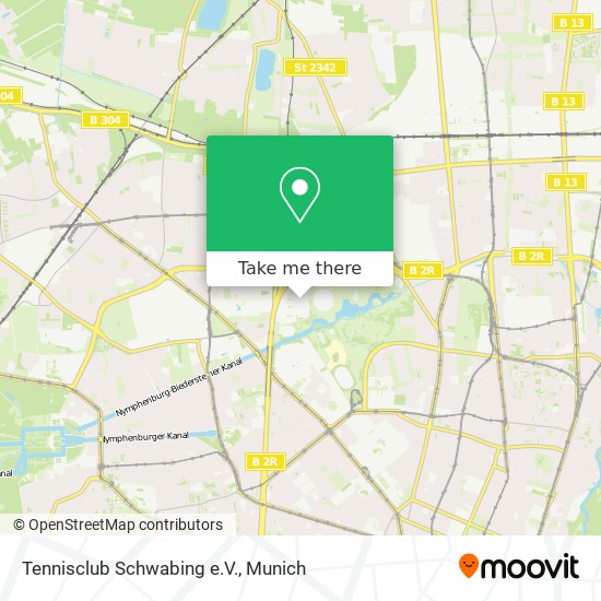 Tennisclub Schwabing e.V. map