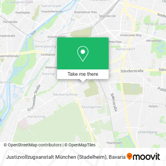 Карта Justizvollzugsanstalt München (Stadelheim)