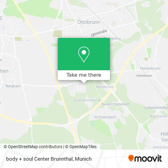 body + soul Center Brunnthal map