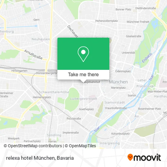Карта relexa hotel München