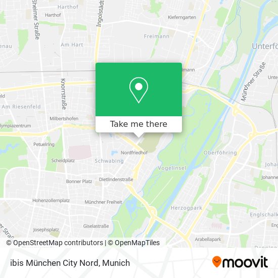 ibis München City Nord map