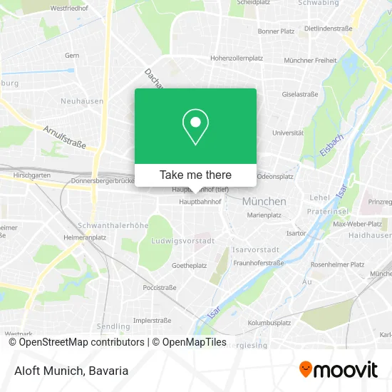 Карта Aloft Munich