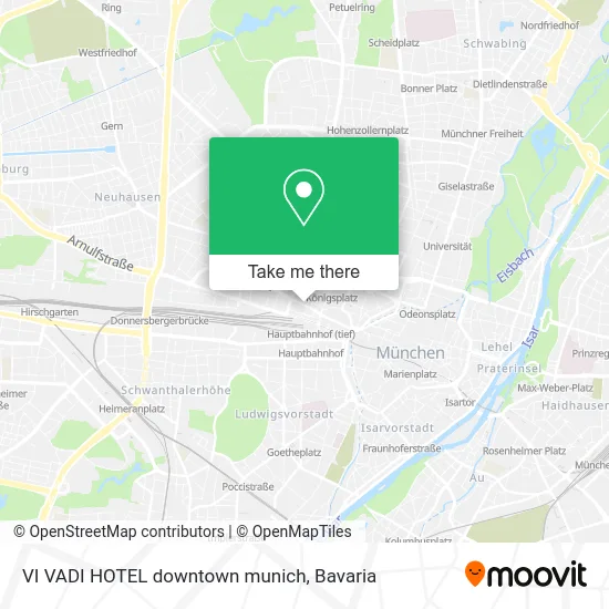 Карта VI VADI HOTEL downtown munich