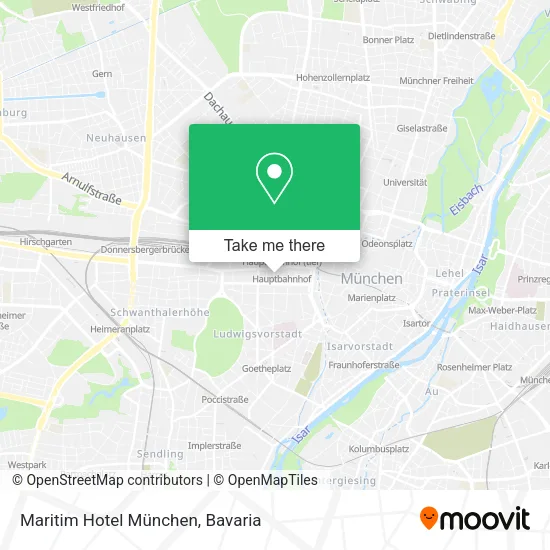Карта Maritim Hotel München