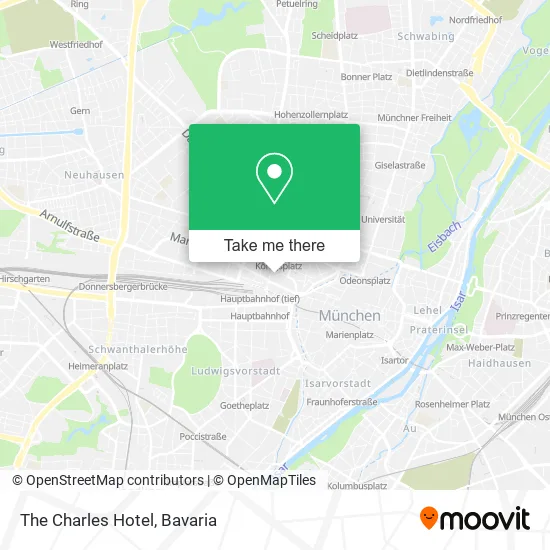 Карта The Charles Hotel