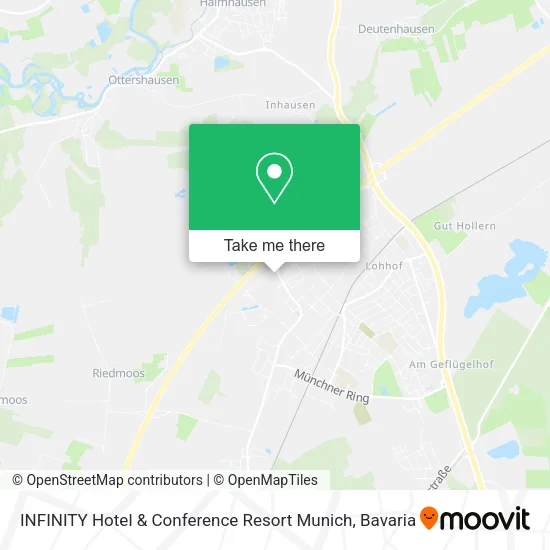 Карта INFINITY Hotel & Conference Resort Munich