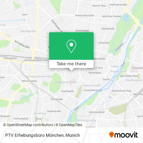 PTV Erhebungsbüro München map