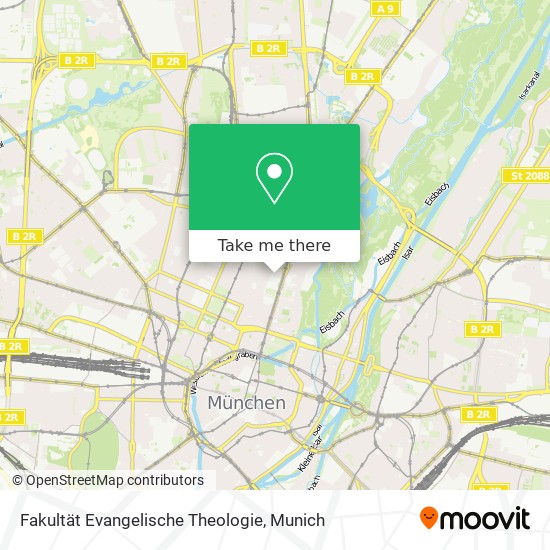 Fakultät Evangelische Theologie map