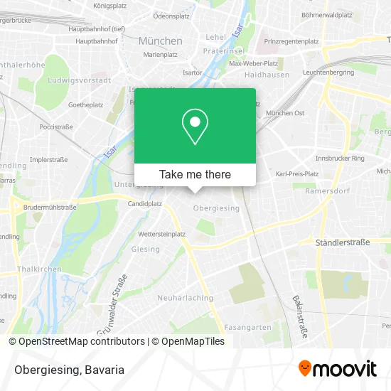 Карта Obergiesing