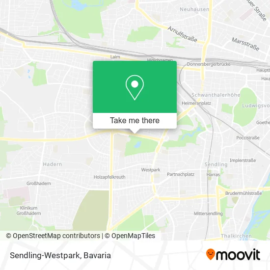 Карта Sendling-Westpark