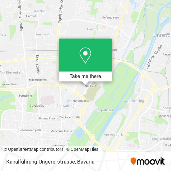 Kanalführung Ungererstrasse map