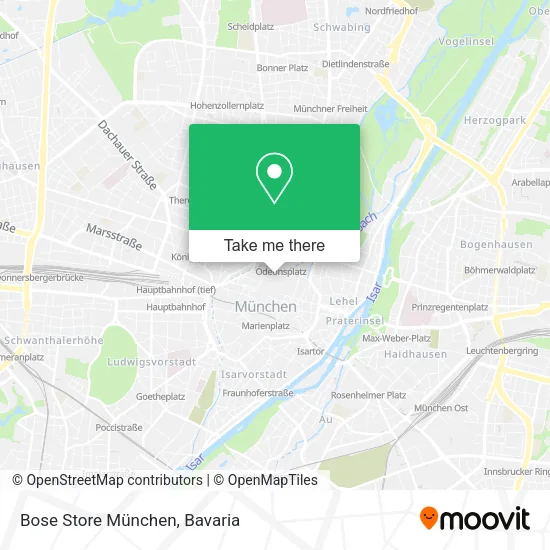 Карта Bose Store München