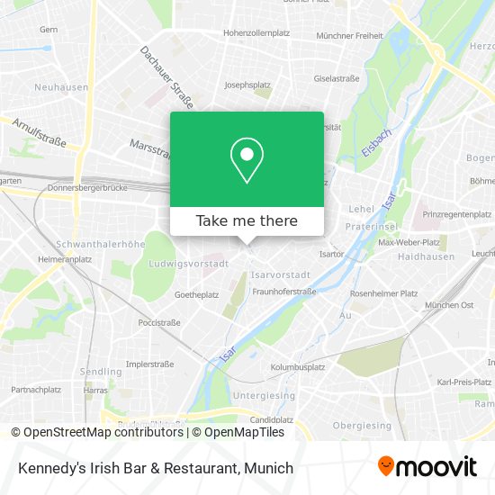 Карта Kennedy's Irish Bar & Restaurant