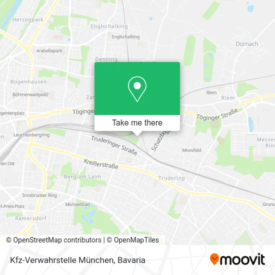 Kfz-Verwahrstelle München map