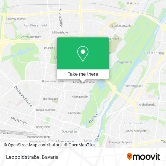 Карта Leopoldstraße