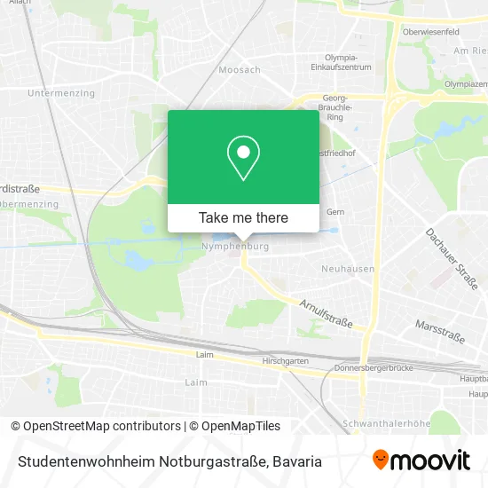 Карта Studentenwohnheim Notburgastraße