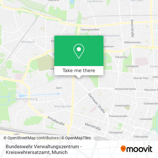 Bundeswehr Verwaltungszentrum - Kreiswehrersatzamt map