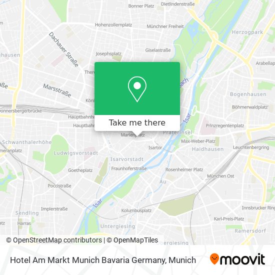 Hotel Am Markt Munich Bavaria Germany map