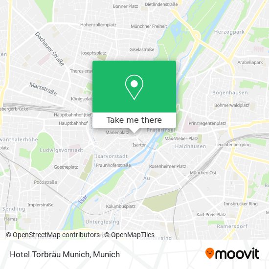 Карта Hotel Torbräu Munich