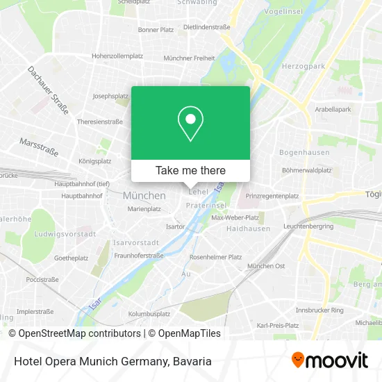 Карта Hotel Opera Munich Germany