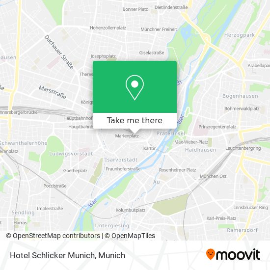 Hotel Schlicker Munich map