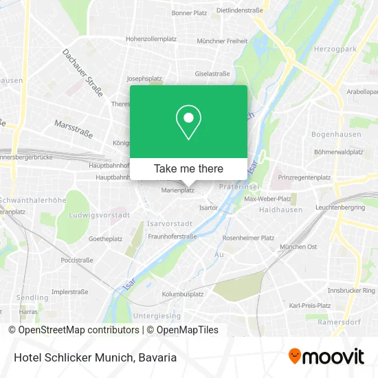 Hotel Schlicker Munich map