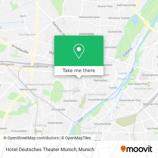 Карта Hotel Deutsches Theater Munich