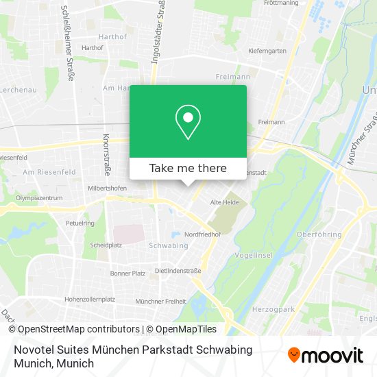 Novotel Suites München Parkstadt Schwabing Munich map