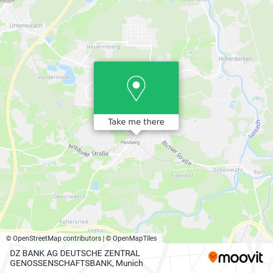 DZ BANK AG DEUTSCHE ZENTRAL GENOSSENSCHAFTSBANK map