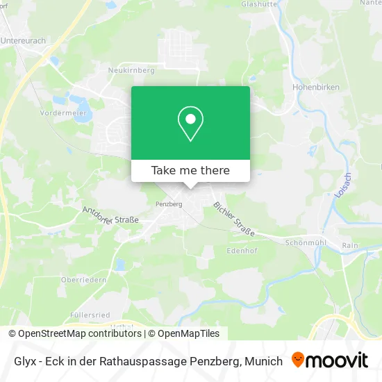 Карта Glyx - Eck in der Rathauspassage Penzberg