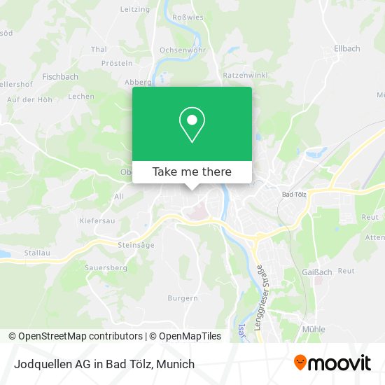 Jodquellen AG in Bad Tölz map