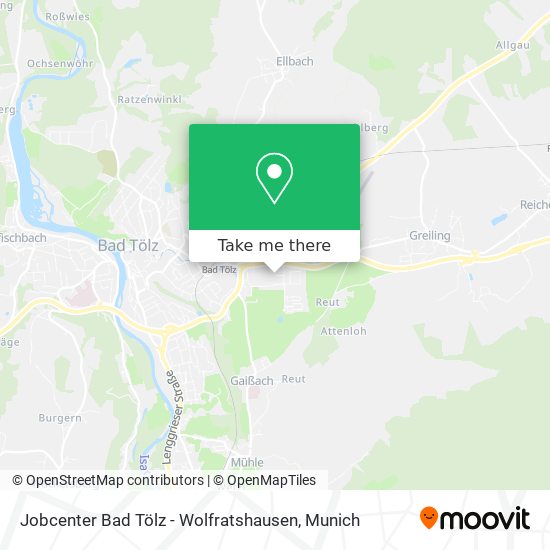 Jobcenter Bad Tölz - Wolfratshausen map