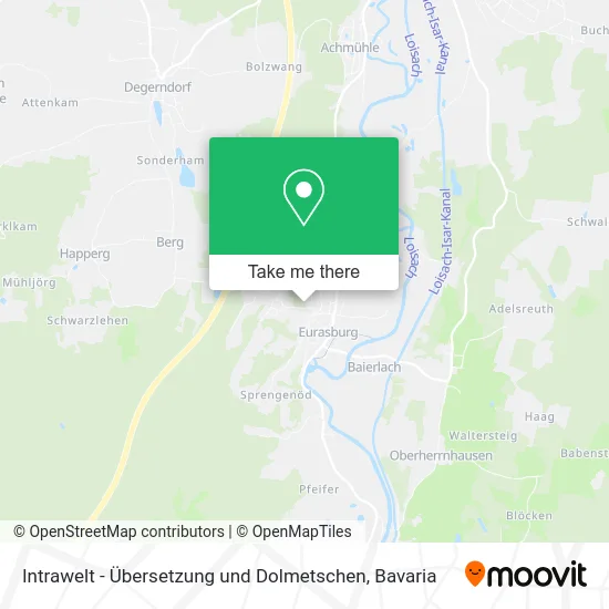 Карта Intrawelt - Übersetzung und Dolmetschen
