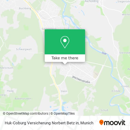 Huk-Coburg Versicherung Norbert Betz in map