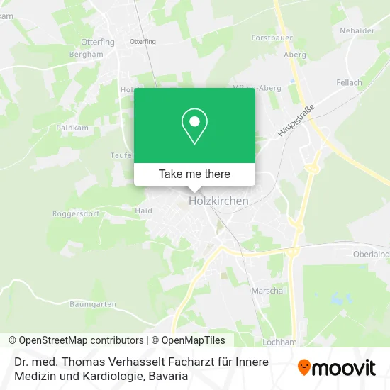 Карта Dr. med. Thomas Verhasselt Facharzt für Innere Medizin und Kardiologie