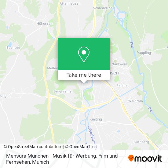 Mensura München - Musik für Werbung, Film und Fernsehen map