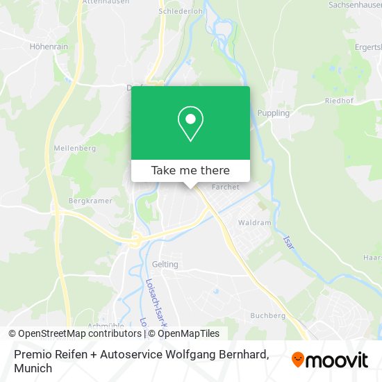 Premio Reifen + Autoservice Wolfgang Bernhard map