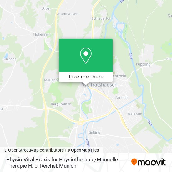 Physio Vital Praxis für Physiotherapie / Manuelle Therapie H.-J. Reichel map