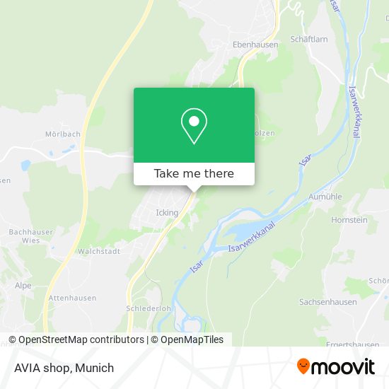 AVIA shop map