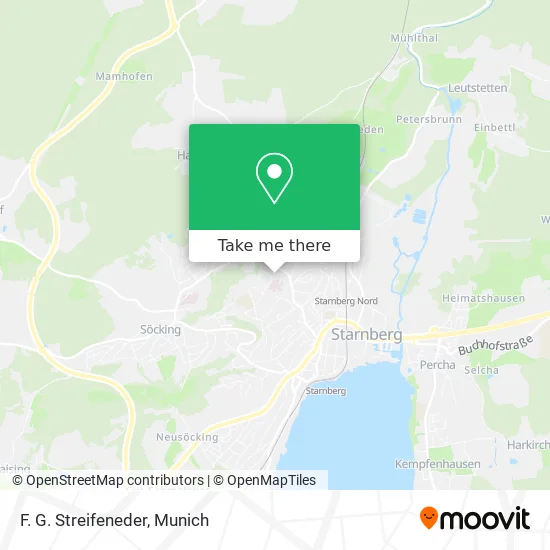 Карта F. G. Streifeneder