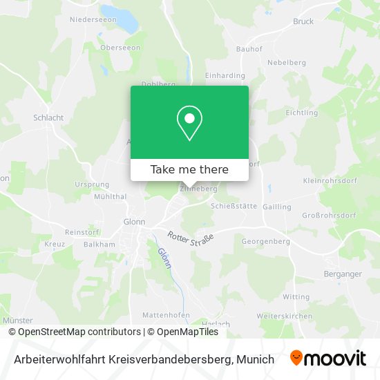 Arbeiterwohlfahrt Kreisverbandebersberg map