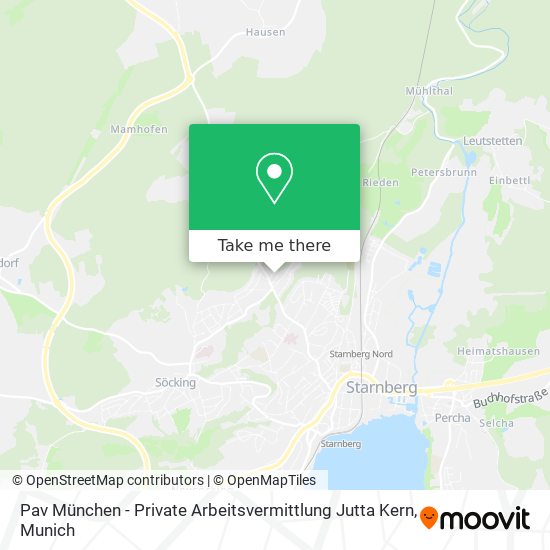 Pav München - Private Arbeitsvermittlung Jutta Kern map