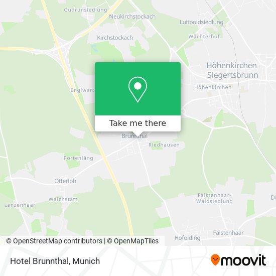 Hotel Brunnthal map