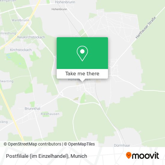 Postfiliale (im Einzelhandel) map