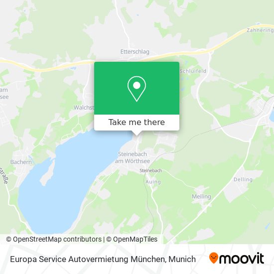 Карта Europa Service Autovermietung München