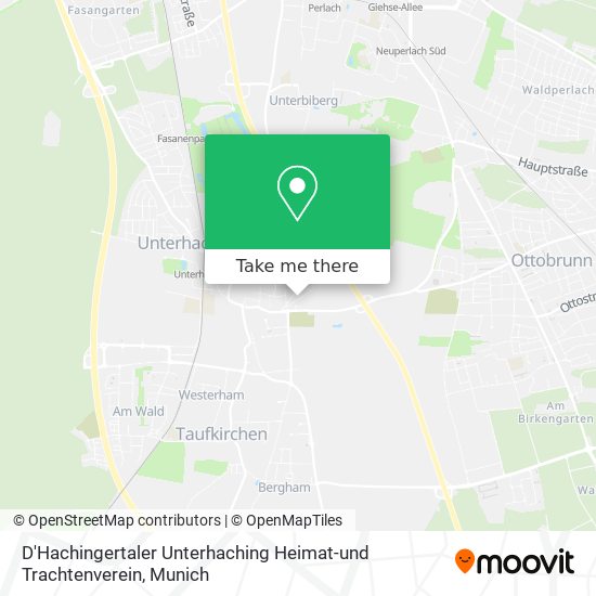 D'Hachingertaler Unterhaching Heimat-und Trachtenverein map